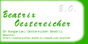 beatrix oestereicher business card